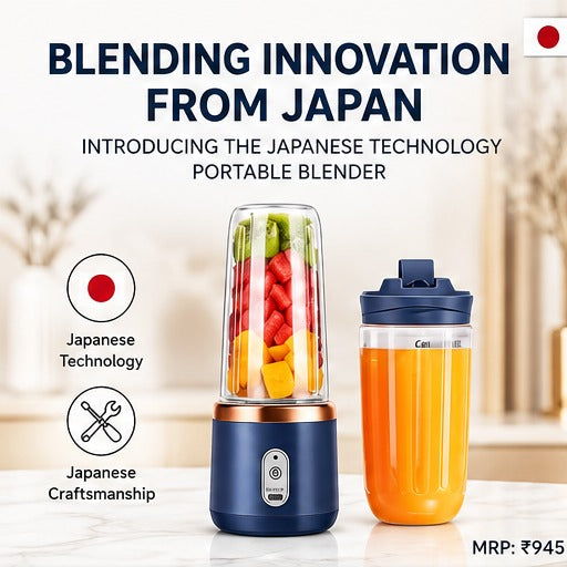 Portable Blender Pro - 6 Blades. 2 Cups.